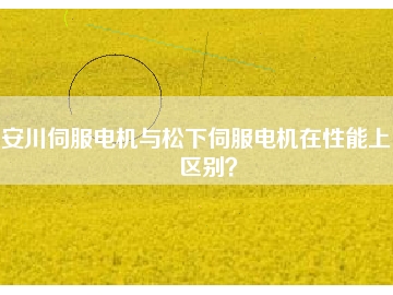安川伺服電機與松下伺服電機在性能上的區(qū)別？