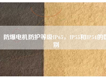 防爆電機(jī)防護(hù)等級IP65，IP55和IP54的區(qū)別