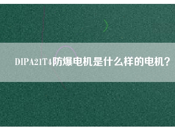 DIPA21T4防爆電機(jī)是什么樣的電機(jī)？