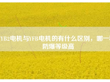 YB2電機(jī)與YFB電機(jī)的有什么區(qū)別，哪一種防爆等級(jí)高