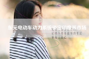 東元電動(dòng)車動(dòng)力系統(tǒng)鎖定印度等市場