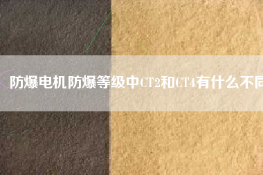 防爆電機防爆等級中CT2和CT4有什么不同