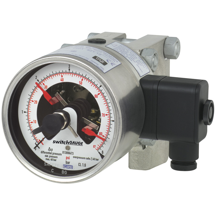 DPGS43HP.100, DPGS43HP.160帶電接點開關(guān)的差壓表
